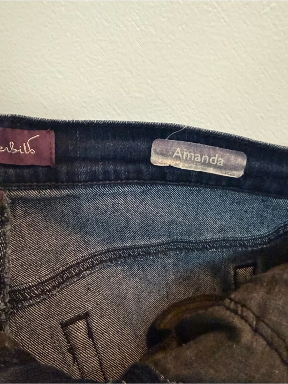 Gloria Vanderbilt Womens Size 12 Dark Wash Ankle Jeans Stretch Straight Leg